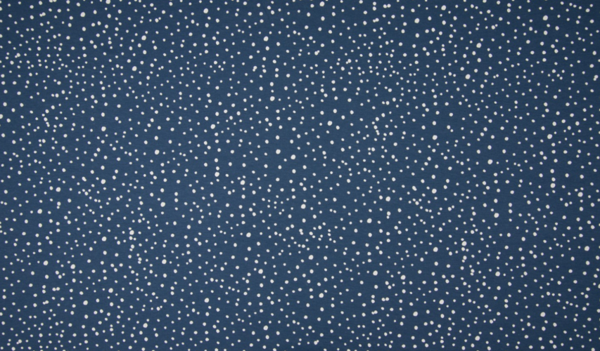 Baumwolle Popeline - Love Dots - Jeans